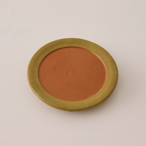 Aged Terracotta Saucer - Medium
