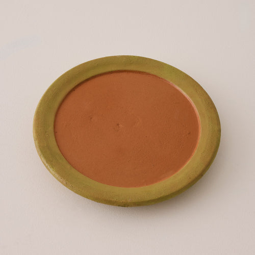Aged Terracotta Saucer - X-Large