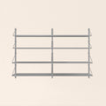 Shelf Library Stainless Steel | Double Section