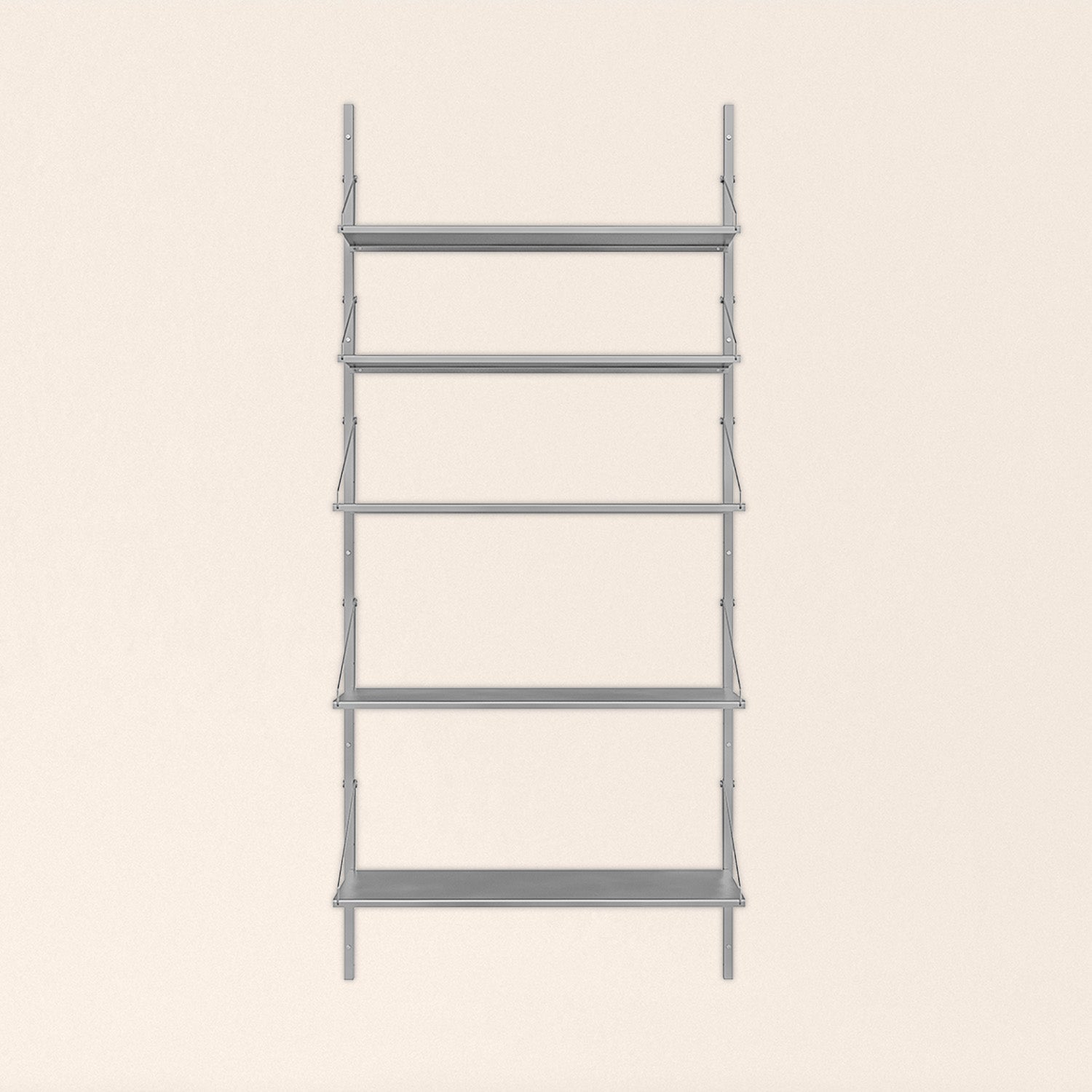 Shelf Library Stainless Steel | Single Section