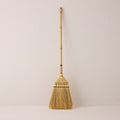 Bamboo Handle Broom - Natural & Olive