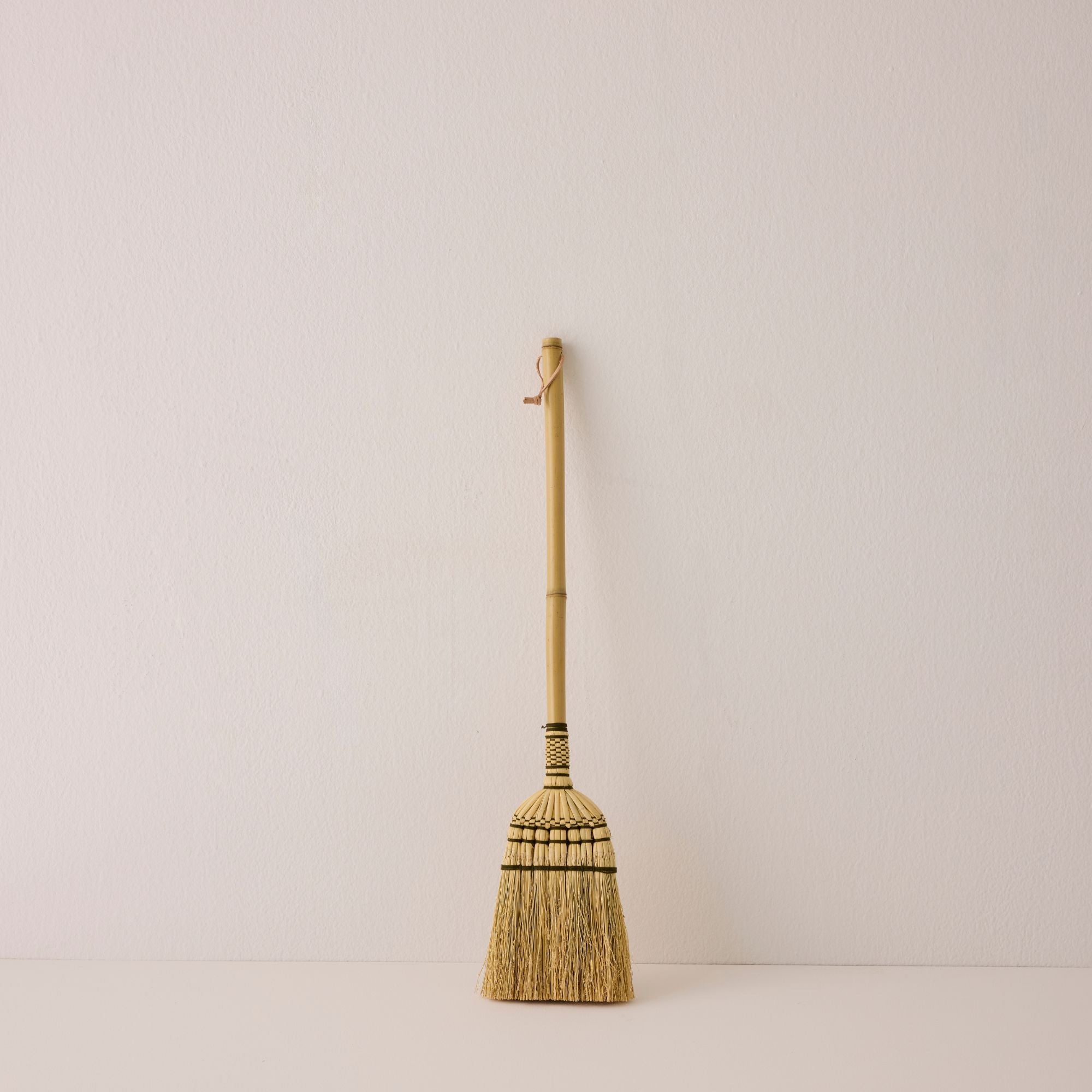 Bamboo Handle Kids Broom - Natural & Olive