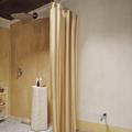 Organic Cotton Chambray Shower Curtain - Wide Stripe