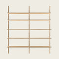 Shelf Library Natural | Double Section