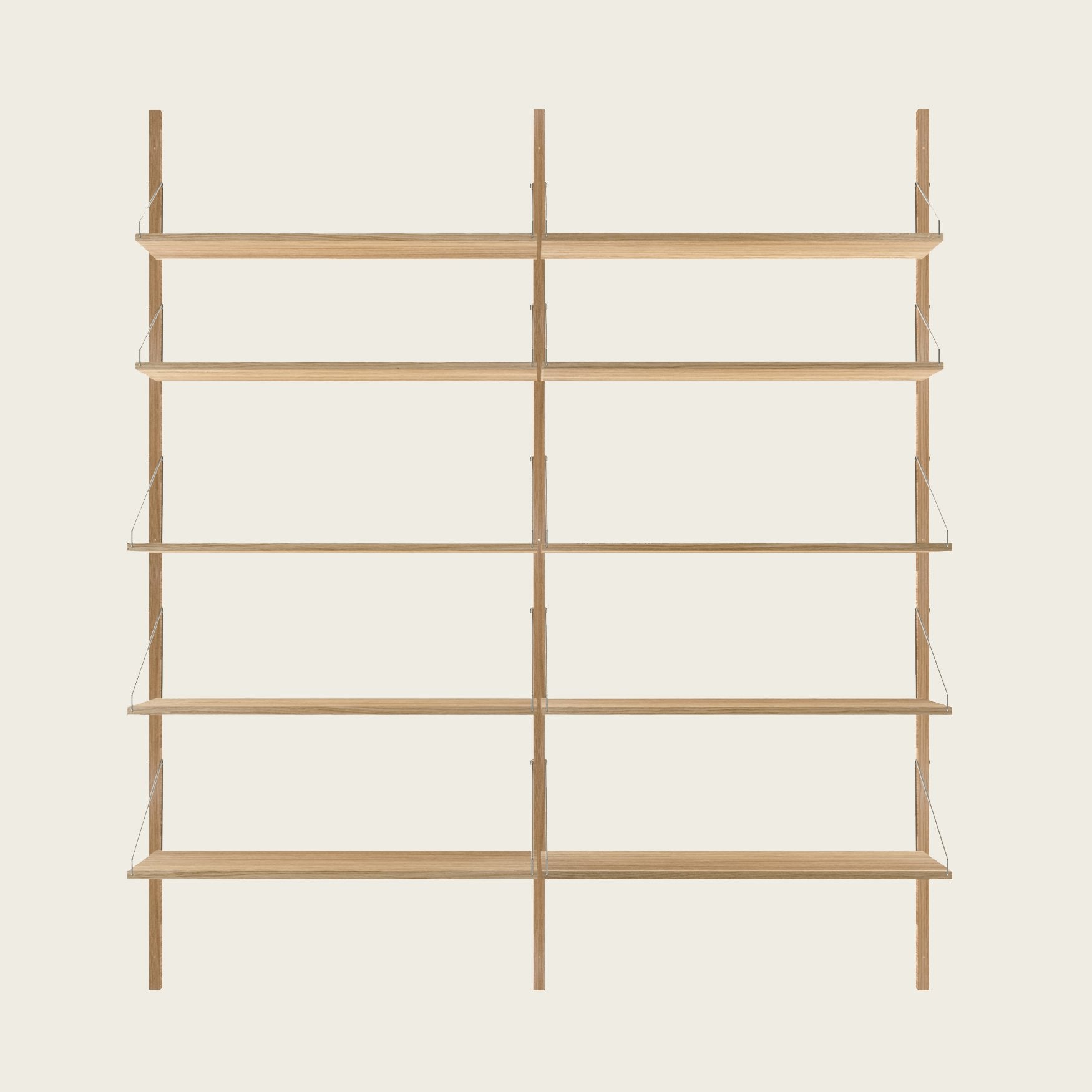 Shelf Library Natural | Double Section