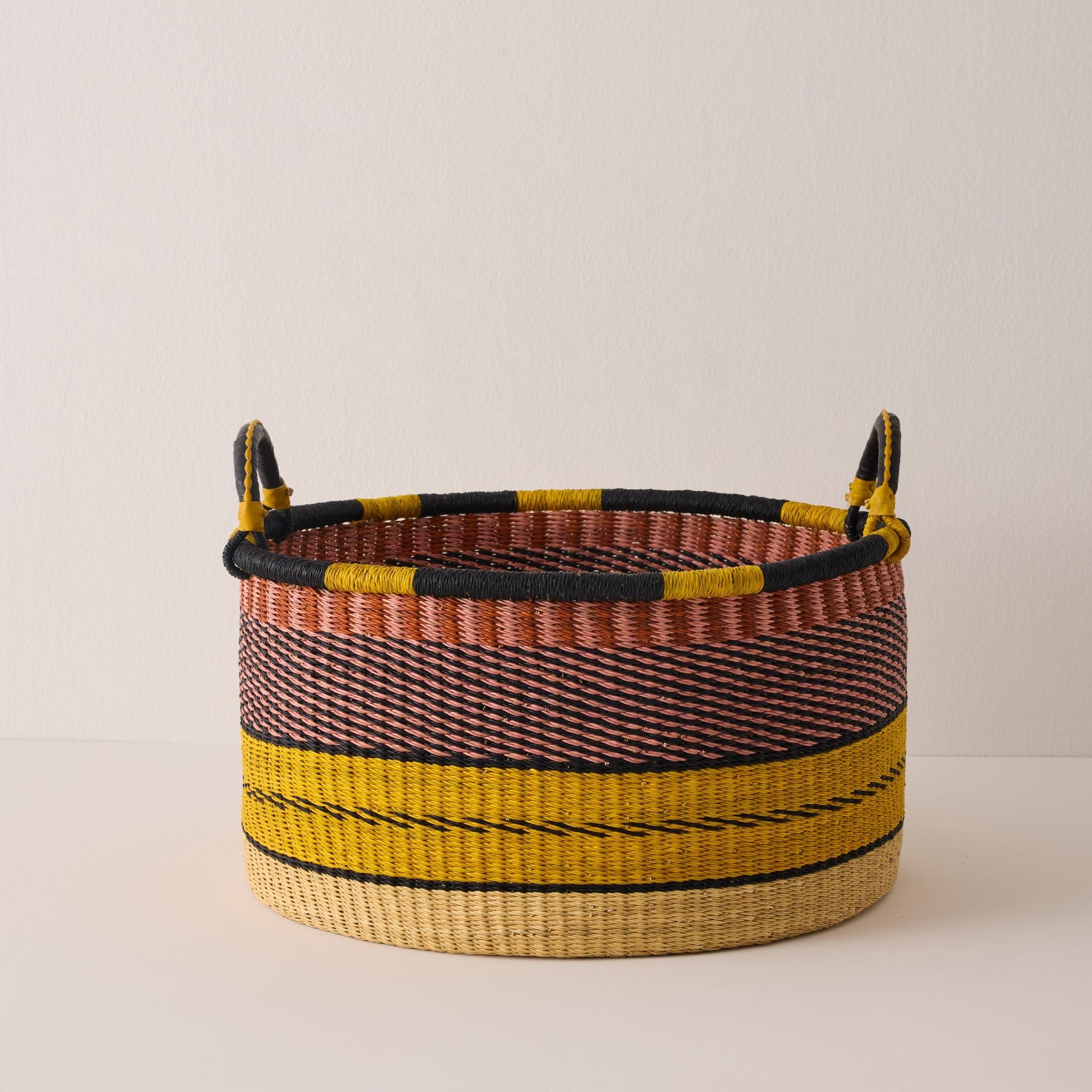 Large Woven Short Basket