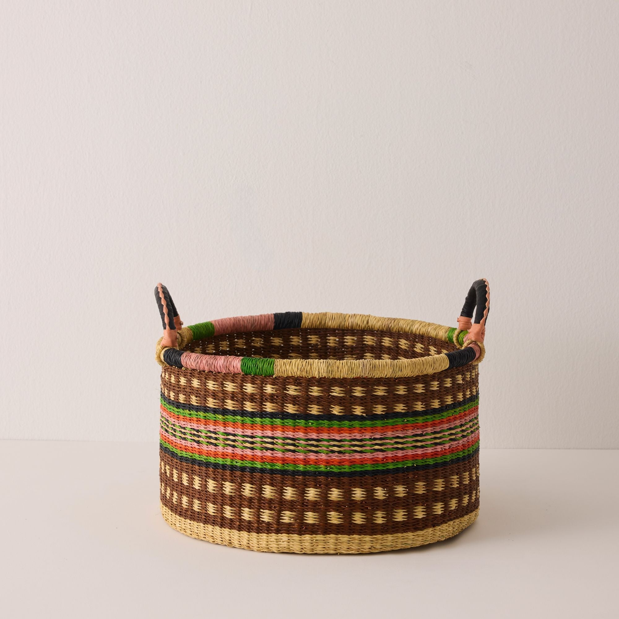 Medium Woven Short Basket