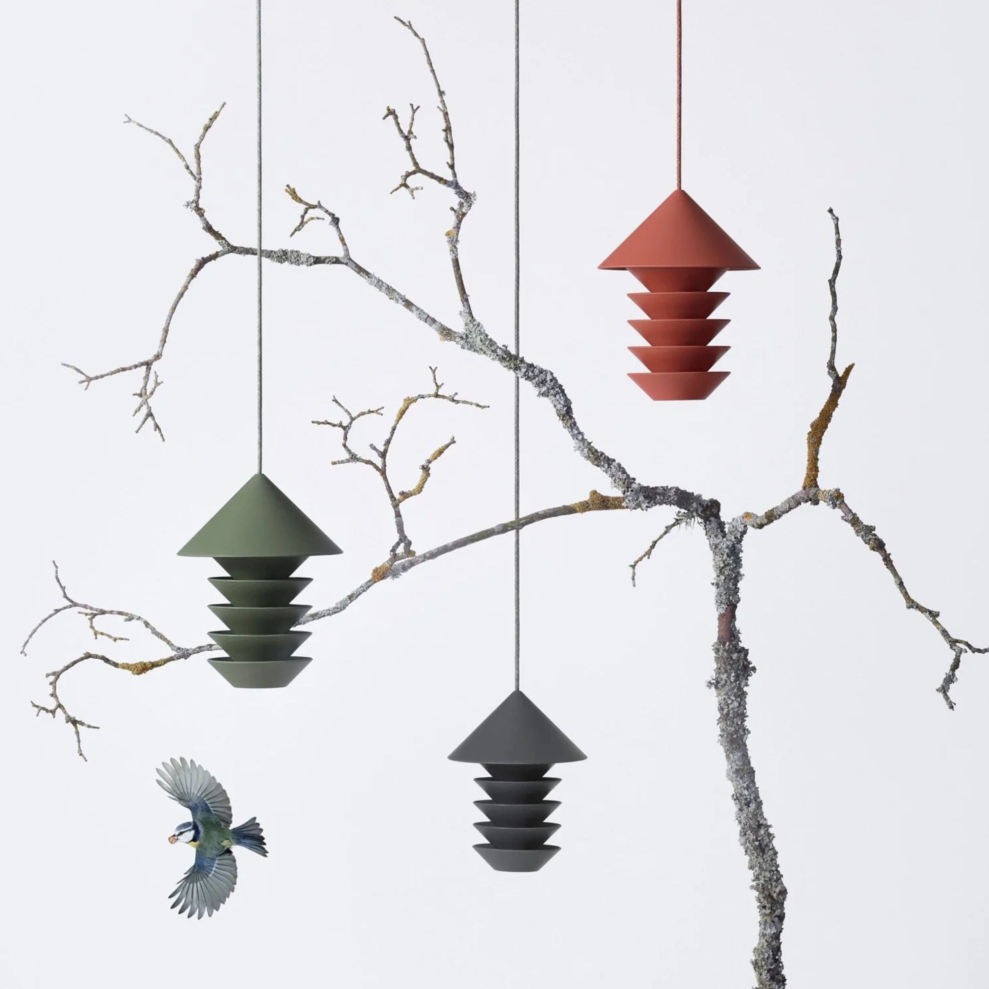 Silo Bird Feeder - Camp Green