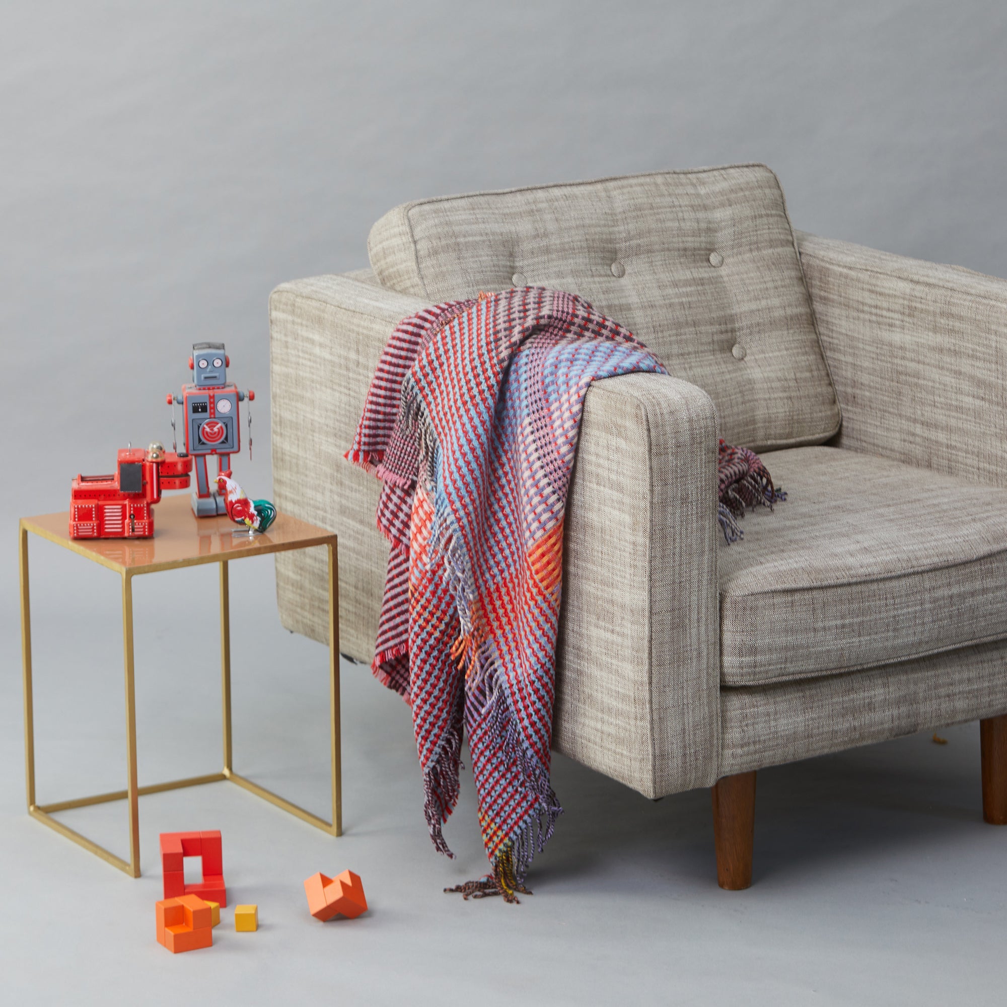 Lambswool Basket Throw - Small
