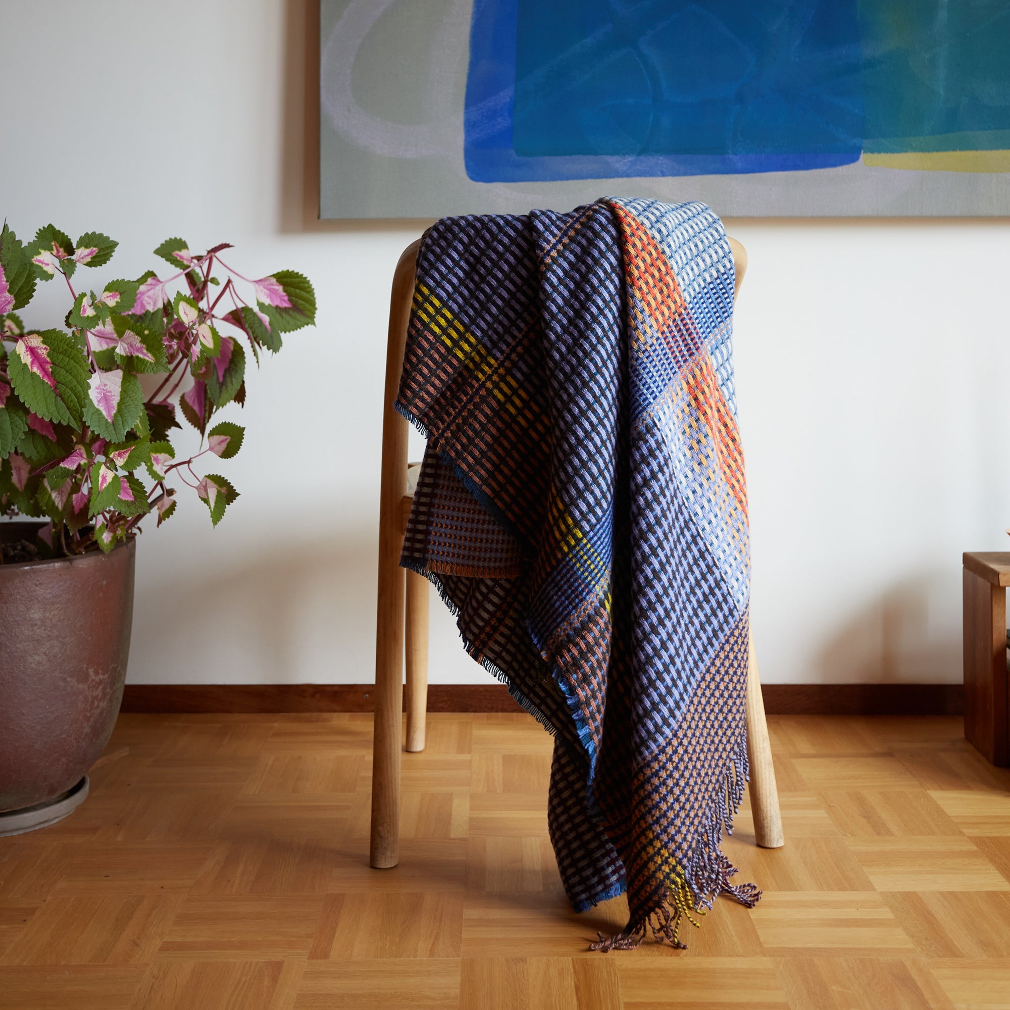 Lambswool Basket Throw - Small