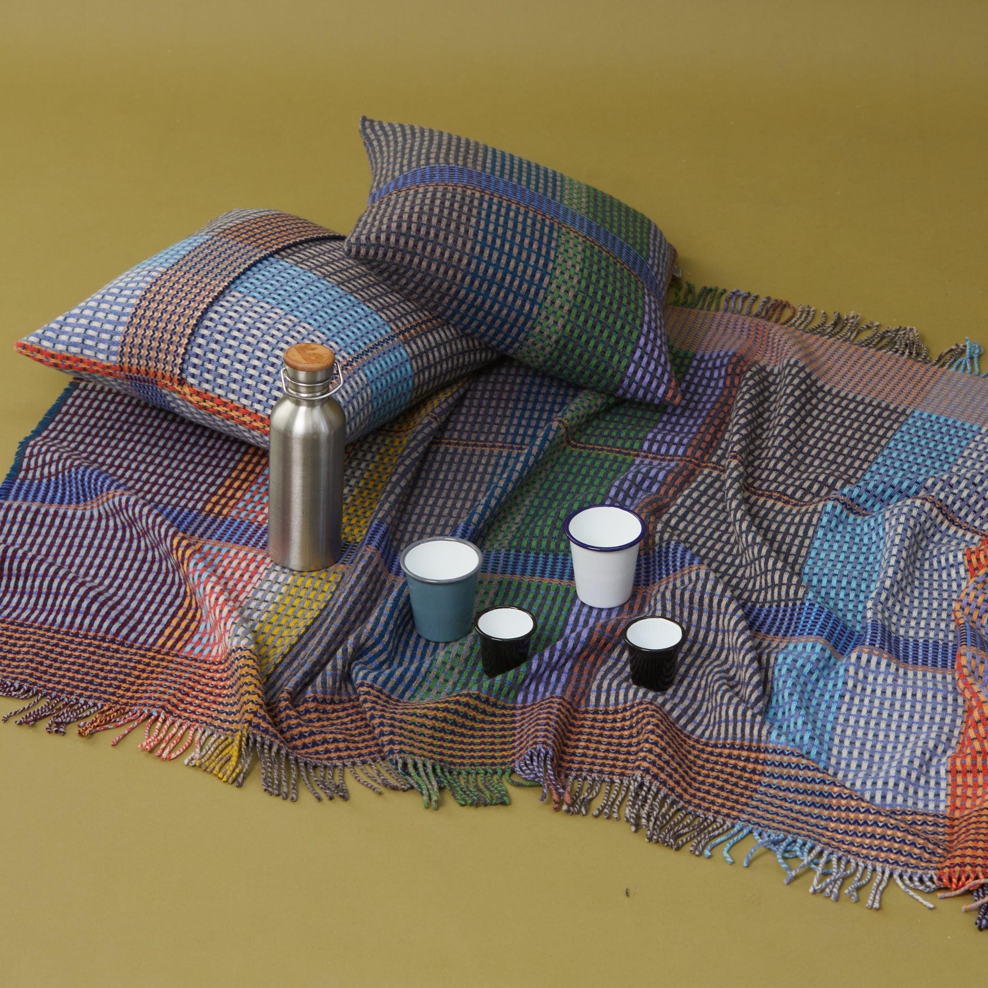 Lambswool Basket Throw - Small