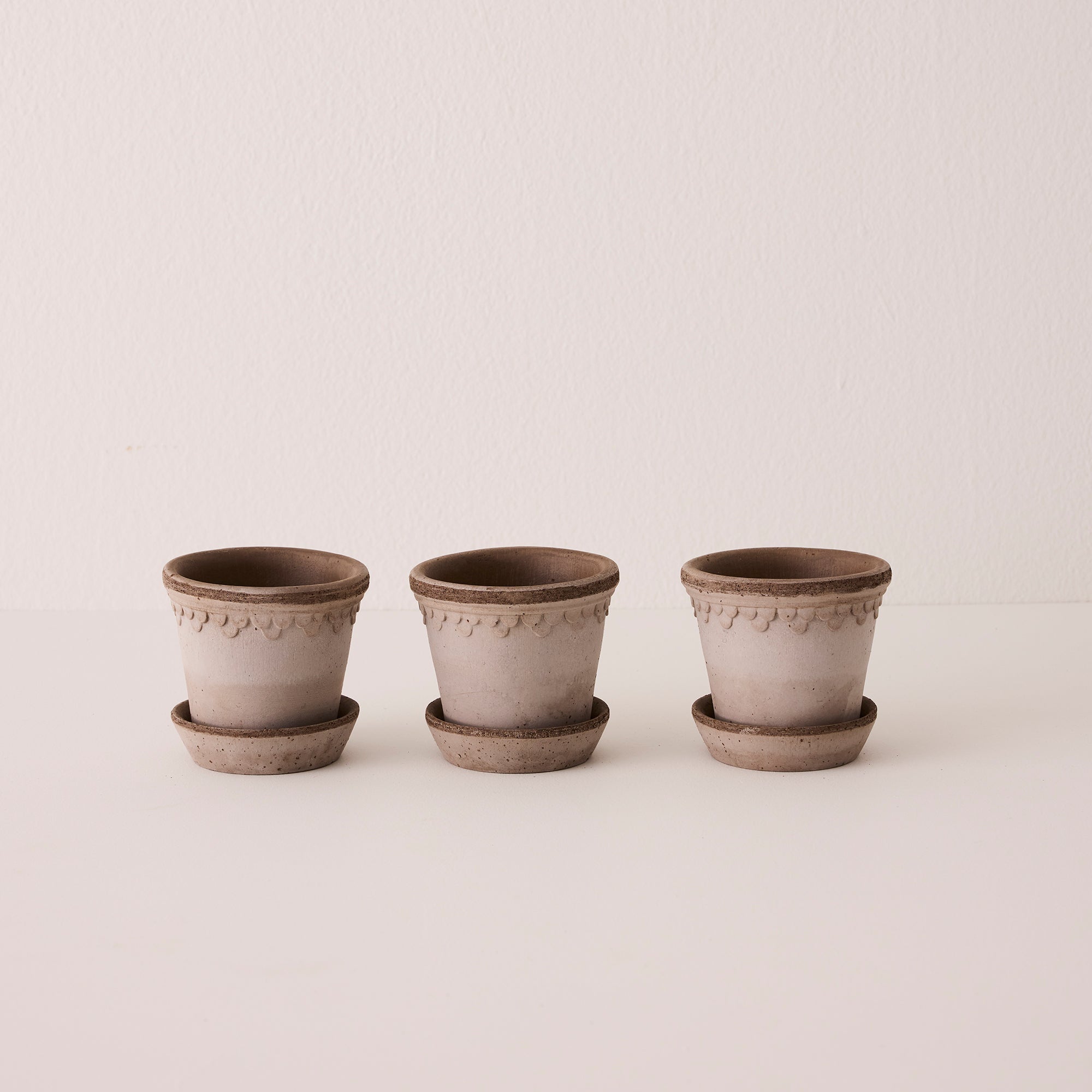 Copenhagen Ø10 Planter & Saucer - Set of 3