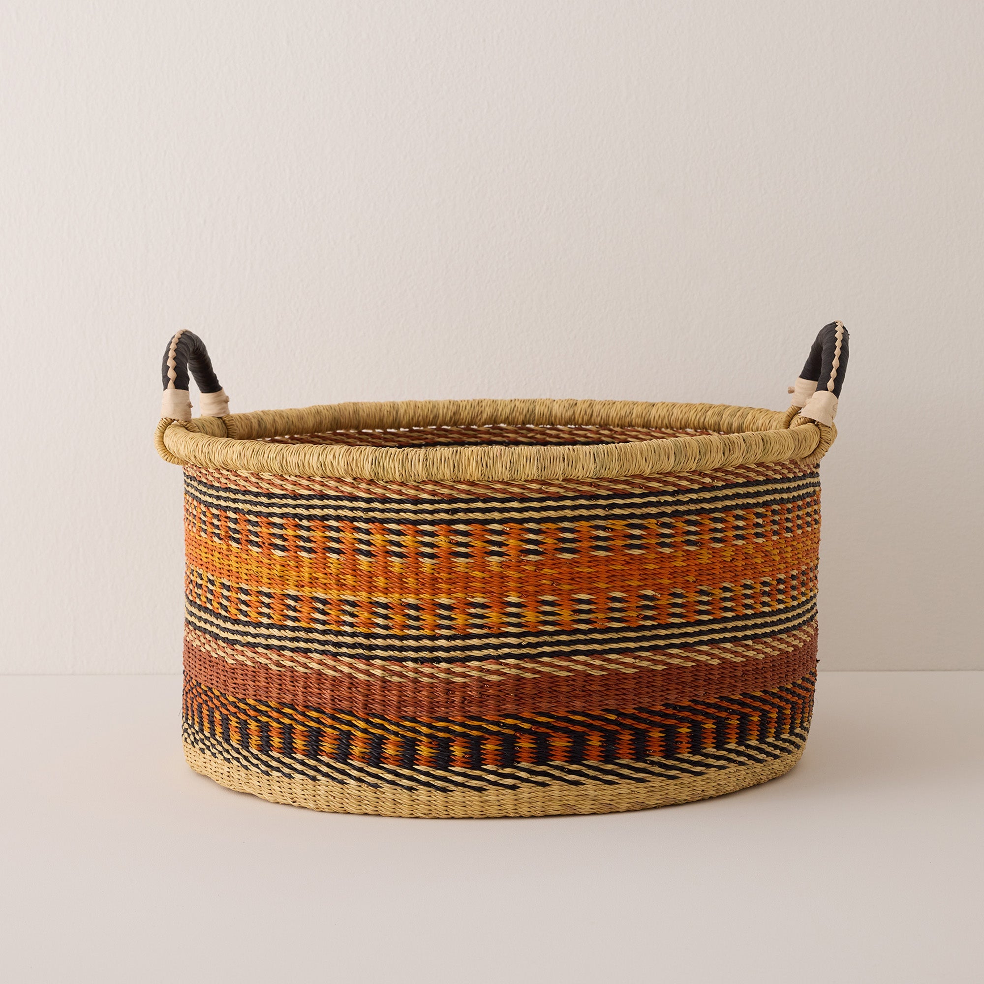 Large Woven Short Basket
