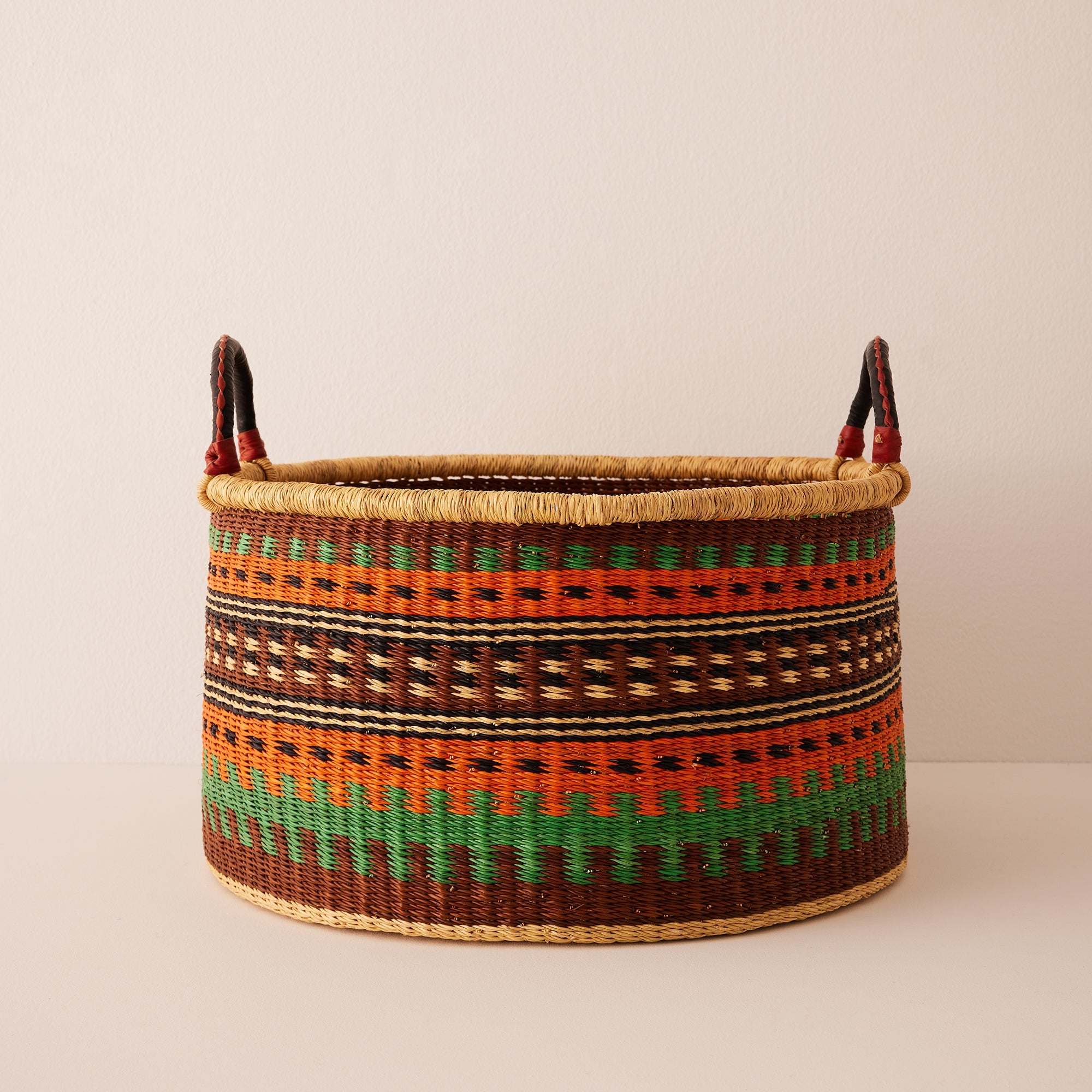 Large Woven Short Basket