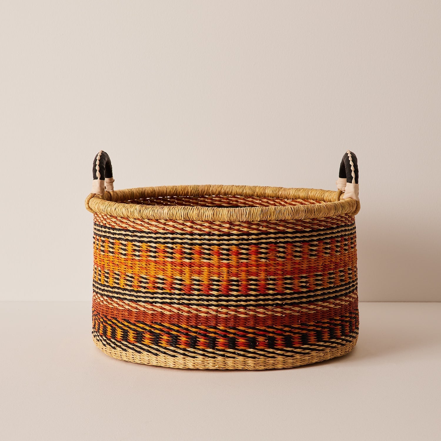 Medium Woven Short Basket